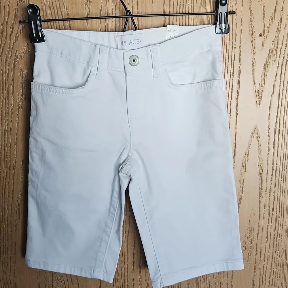 NWT The Children's Place girls white shorts